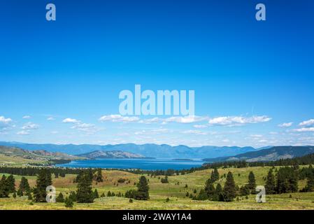 Wunderschöner Blick auf den Flathead Lake in Montana, USA Stockfoto