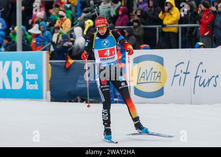 Oberhof, Deutschland. Januar 2024. Vanessa Voigt (Deutschland), 07.01.2024, Oberhof (Deutschland), IBU World Cup Biathlon Oberhof 2024 Credit: dpa/Alamy Live News Stockfoto