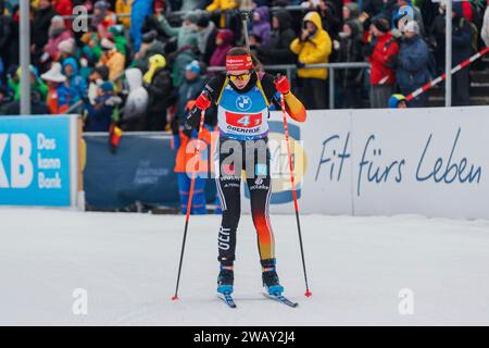 Oberhof, Deutschland. Januar 2024. Vanessa Voigt (Deutschland), 07.01.2024, Oberhof (Deutschland), IBU World Cup Biathlon Oberhof 2024 Credit: dpa/Alamy Live News Stockfoto