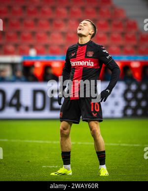 Leverkusen, Deutschland. Januar 2024. Florian Wirtz (Leverkusen) Bayer Leverkusen - FC Venedig 07.01.2024 Copyright (nur für journalistische Zwecke) Stockfoto