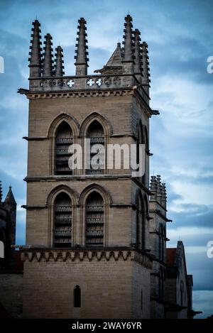 Kathedrale von Montpellier im gotischen Stil erbaut, Montpellier, Département Herault, Frankreich Stockfoto