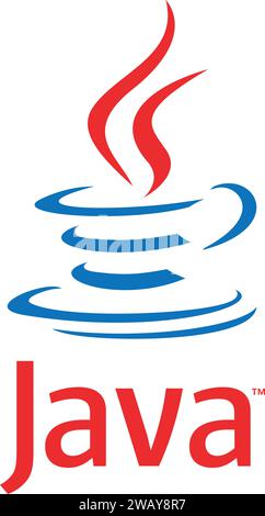 java-Programmiersprache Art | Java-Logo, Java-Zeichen Stock Vektor