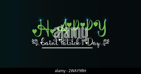 Hintergrundbilder und Hintergründe zum Happy Saint Patrick's Day können Sie herunterladen und auf Ihrem Smartphone, Tablet oder Computer verwenden. Stock Vektor