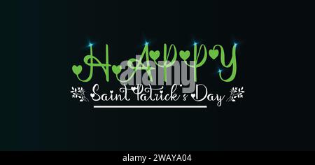 Hintergrundbilder und Hintergründe zum Happy Saint Patrick's Day können Sie herunterladen und auf Ihrem Smartphone, Tablet oder Computer verwenden. Stock Vektor