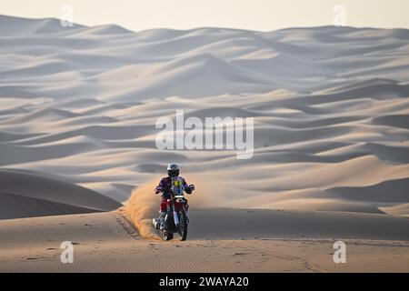 09 BRABEC Ricky (usa), Monster Energy Honda Team, Honda, Moto, FIM W2RC, Action während der zweiten Etappe der Dakar 2024 am 7. Januar 2024 zwischen Al Henakiyah und Al Duwadimi, Saudi Arabien Stockfoto