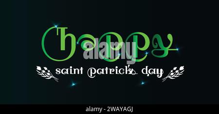 Hintergrundbilder und Hintergründe zum Happy Saint Patrick's Day können Sie herunterladen und auf Ihrem Smartphone, Tablet oder Computer verwenden. Stock Vektor