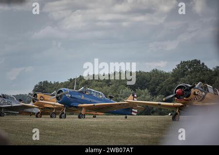 T-6D texan in der Schlange wartet auf Start Stockfoto
