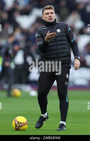 London, Großbritannien. Januar 2024. Chris. Hogg. Co. Head Coach von Bristol City während des FA Cup Spiels im London Stadium. Der Bildnachweis sollte lauten: Paul Terry/Sportimage Credit: Sportimage Ltd/Alamy Live News Stockfoto