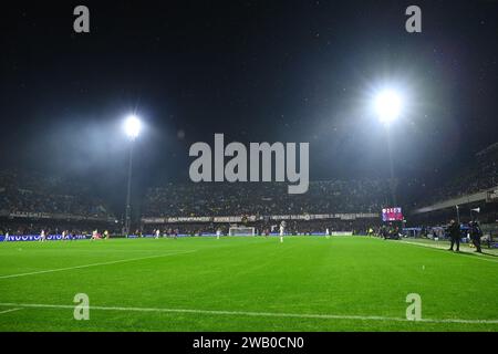 Salerno, Italien. Januar 2024. Allgemeine Ansicht im Arechi Stadion der US Salernitana während des Serie A TIM Spiels zwischen US Salernitana und Juventus FC im Stadio Arechi, Salerno, Italien am 07. Januar 2024. Quelle: Nicola Ianuale/Alamy Live News Stockfoto