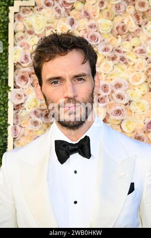 Sam Claflin bei den 81. Golden Globe Awards im Beverly Hilton Hotel am 7. Januar 2024 in Beverly Hills, Kalifornien. Stockfoto