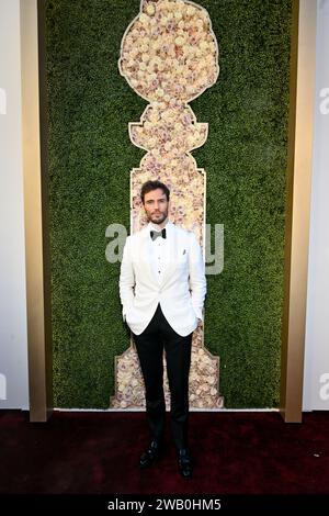 Sam Claflin bei den 81. Golden Globe Awards im Beverly Hilton Hotel am 7. Januar 2024 in Beverly Hills, Kalifornien. Stockfoto