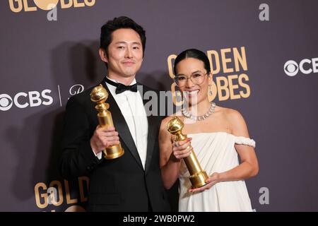 Beverly Hills, Usa. Januar 2024. Bei den 81. Golden Globe Awards im Beverly Hilton Hotel am 7. Januar 2024 in Beverly Hills, Kalifornien. Quelle: PMC/Alamy Live News Stockfoto