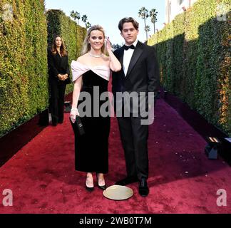 Beverly Hills, Usa. Januar 2024. Bei den 81. Golden Globe Awards im Beverly Hilton Hotel am 7. Januar 2024 in Beverly Hills, Kalifornien. Quelle: PMC/Alamy Live News Stockfoto