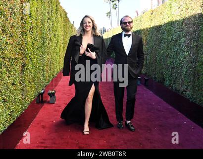 Beverly Hills, Usa. Januar 2024. Bei den 81. Golden Globe Awards im Beverly Hilton Hotel am 7. Januar 2024 in Beverly Hills, Kalifornien. Quelle: PMC/Alamy Live News Stockfoto
