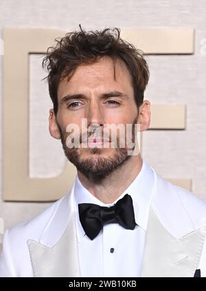 Beverly Hills, USA. Januar 2024. Sam Claflin kam zu den 81. Golden Globe Awards, die am 7. Januar 2024 im Beverly Hilton Hotel in Beverly Hills, KALIFORNIEN, stattfanden. © OConnor-Arroyo/AFF-USA.com Credit: AFF/Alamy Live News Stockfoto