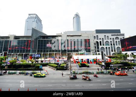 Das Einkaufszentrum Cental World auf der Rama I rd. In Bangkok, Thailand. Stockfoto