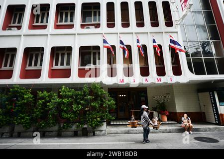 The Miami Hotel on Soi 13 Sukhumvit Road, Bangkok, Thailand. Stockfoto