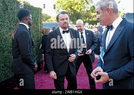 Beverly Hills, Usa. Januar 2023. Leonardo DiCaprio bei den 81. Golden Globe Awards im Beverly Hilton Hotel am 7. Januar 2024 in Beverly Hills, Kalifornien. Quelle: PMC/Alamy Live News Stockfoto