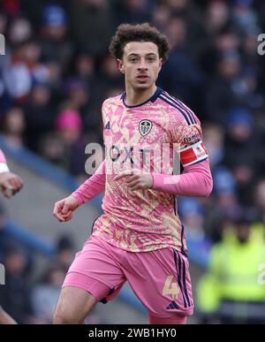 Peterborough, Großbritannien. Januar 2024. Ethan Ampadu (LU) beim Spiel der dritten Runde des Peterborough United gegen Leeds United Emirates FA Cup im Weston Homes Stadium, Peterborough, Cambridgeshire, am 7. Januar 2024. Quelle: Paul Marriott/Alamy Live News Stockfoto