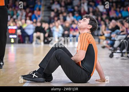 Barcelona, Spanien. Januar 2024. Liga ACB Spiel zwischen Barca und Monbus Obradorio am 7. Januar 2024 in Barcelona. (Foto/Felipe Mondino) Credit: Unabhängige Fotoagentur/Alamy Live News Stockfoto