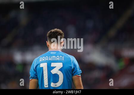 Amir Rrahmani von SAC Napoli wurde während des Spiels zwischen dem FC Turin und dem SSC Napoli im Rahmen der italienischen Serie A im Stadio Olimpico Grande Torino gesehen. Endpunktzahl; Turin FC 3-0 SSC Napoli (Foto: Nderim Kaceli / SOPA Images/SIPA USA) Stockfoto