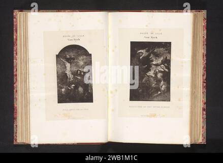 Fotoproduktion eines Gemäldes von Anthony van Dyck, Darstellend Christ on the Cross, Anonymous, nach Anthony Van Dyck, um 1862 - in oder vor 1872 photomechanischen Druck Lille Papier Christ gekreuzigt auf einem 'lebenden' Kreuz Stockfoto