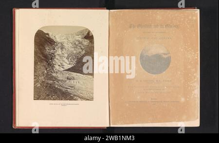 Oberer Eisfall des Ober-Grindewaldgletschers, um 1850 - in oder vor 1866 Foto obere Grindelwaldgletsjer fotografischer Trägeralbumendruck Gletscher obere Grindelwaldgletsjer Stockfoto