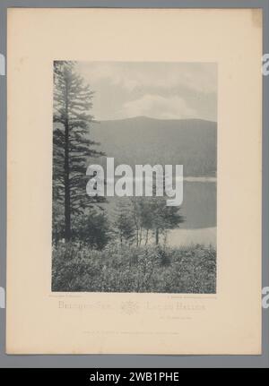 Ansicht des Lac du Ballon, Charles Bernhoft, um 1889 - in oder vor 1894 fotomechanischer Druck dieser Druck ist Teil eines Covers mit 100 Drucken. Ballon, Lac Duluxemburg (Stadt) Verlag: Straßburg (Frankreich) Papier Kollotype Lake Ball, Lake of Stockfoto