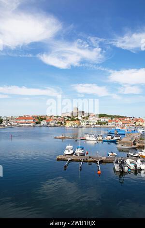 Marstrandsoe Archipel Insel mit Hafen und Carlsten Festung, Marstrand, Vaestra Goetalands laen, Schweden Stockfoto