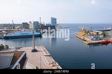 Fährhafen Helsingborg, Provinz Skane laen, Schweden Stockfoto