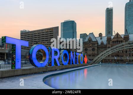 Nathan Phillips Square, Toronto, Ontario, Kanada Stockfoto