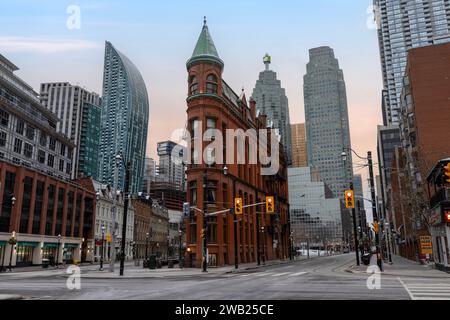 Gooderham Building im Zentrum von Toronto, Ontario, Kanada Stockfoto