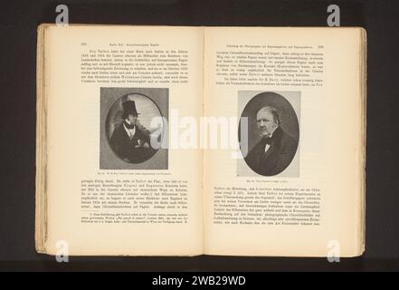 Portret van William Henry Fox Talbot, Antoine Francois Jean Claudet, ca. 1900 - in oder vor 1905 fotomechanisches Papierporträt, Selbstporträt des Fotografen. Kopfschutz: Hut Stockfoto