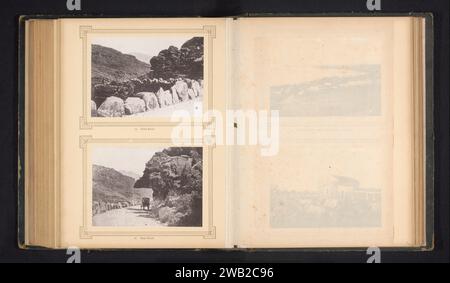 Bains Kloof, Sam Alexander (evtl.), ca. 1870 - in oder vor 1880 photomechanischer Druck Südafrika Papier Kollotype dale, Valley. Öffentliche Straße Bainskloof Pass Stockfoto