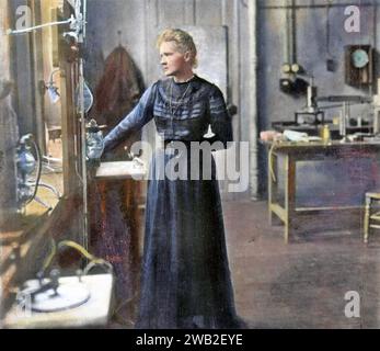 MARIE CURIE (1867-1934) polnischer Physiker und Chemiker, um 1920 Stockfoto