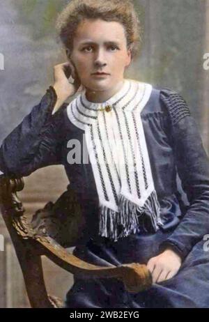 MARIE CURIE (1867-1934) polnischer Physiker und Chemiker, um 1920 Stockfoto