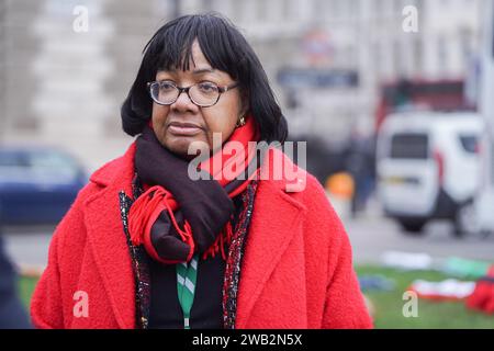 London, Großbritannien. 8. Januar 2024. Diane Abbott, ehemalige Shadow Home Sekretärin unter Jeremy Corbyn und Labour-Mitglied für Hackney North und Stoke Newington in Westminster. Quelle: amer Gazzal/Alamy Live News Stockfoto