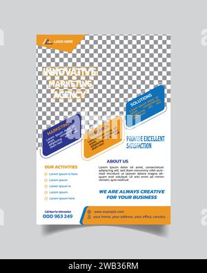 Trending Business Agency Flyer Design Corporate Business Faltblatt Creative Flyer A4 Stock Vektor