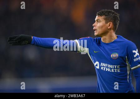 London, Großbritannien. Januar 2024 - Chelsea gegen Preston North End - FA Cup Runde 3 - Stamford Bridge. Chelsea's Thiago Silva in Aktion. Bildnachweis: Mark Pain / Alamy Live News Stockfoto