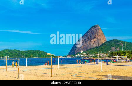 Rio De Janeiro Brasilien 18. Oktober 2020 Zuckerhut Pão De Acucar Panoramablick Und Stadtbild Des Flamengo-Strandes In Rio De Janeiro Stockfoto