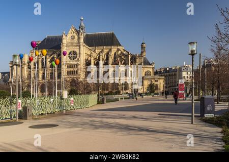 FRANKREICH, PARIS (75) 1. ARRONDISSEMENT, KIRCHE SAINTE-EUSTACHE Stockfoto