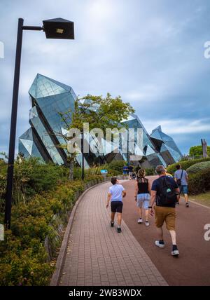 Poitiers, Frankreich - 14. August 2023: The Futuroscope ist ein Freizeitpark in Frankreich, der sich mit den Medientechnologien der Zukunft befasst. Es befindet sich in C Stockfoto