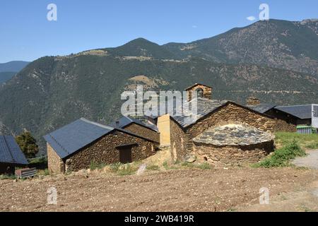 Dorf Juberri Sant Julia de Loria, Andorra Stockfoto