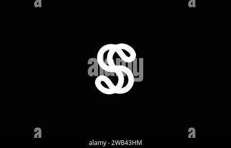 Creative Letters SS Logo Design Vektorvorlage. Initial Letters S Logo Design Stock Vektor