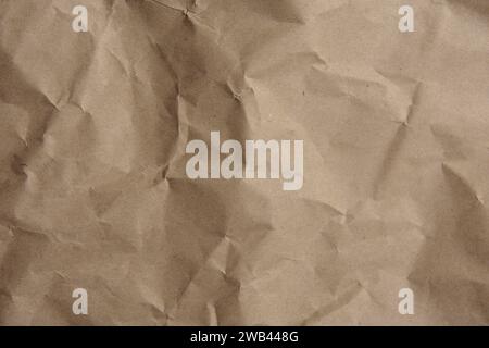 Zerknittertes Blatt Bastelpapier Stockfoto