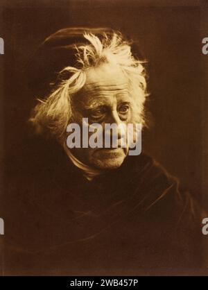 Sir John Herschel (1792-1871). Julia Margaret Cameron. 1867. Albumenabdruck von einem feuchten Kollodionnegativ. Stockfoto