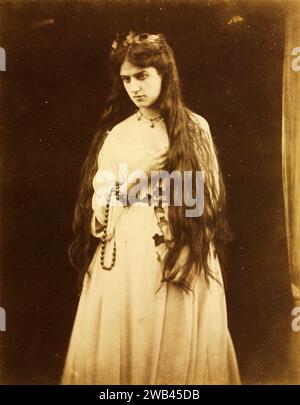 Mnemosyne (Marie Spartali, 1844-1927). Julia Margaret Cameron. 1868. Albumenabdruck von einem feuchten Kollodionnegativ. Stockfoto