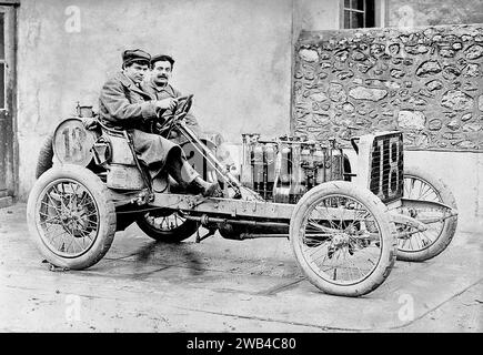 Erste Ausgabe des 24-Stunden-Sportwagenrennens von Le Mans (24 heures du Mans). 26. Und 27. Juni 1906. Foto von Jean de Biré Stockfoto