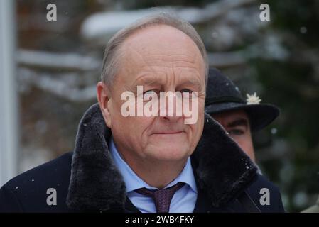 CSU-Landesgruppe im Bundestag trifft sich in Kloster Seeon. Letzter Tag der dreitägigen Klausurtagung. Foto: CSU Winterklausur. Joachim Rukwied, deutscher Landwirt und Agrarfunktionär. Er ist Präsident des Landesbauernverbandes in Baden-Württemberg und Präsident Deutscher Bauernverband e.V. *** CSU-Regionalgruppe im Bundestag trifft sich im Kloster Seeon letzter Tag des dreitägigen geschlossenen Treffens Foto CSU Winterreat Joachim Rukwied, deutscher Landwirt und Landwirtschaftsfunktionär Er ist Präsident des Landesbauernverbandes Baden-Württemberg und Präsident des Deutschen Bauernverbandes Stockfoto