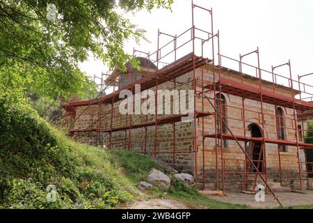 St. Johannes des Täufers Kloster, Manastiri i Shën Prodhromit, Voskopoja in Albanien Stockfoto